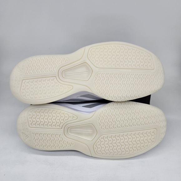 Adidas Women's Tennis Shoes Avaflash Low 'White Silver Metallic' Size 9.5 - Picture 7 of 8